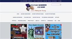 Desktop Screenshot of militarymemoriesandmore.com